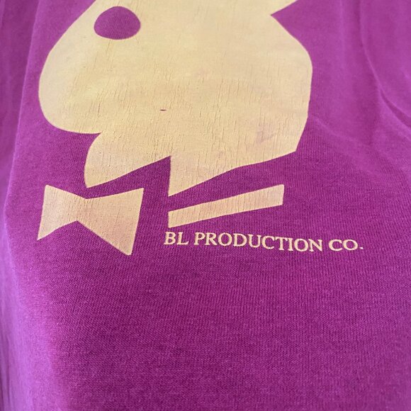 VINTAGE 90S PLAYBOY BUNNY LOGO PLAY BOY BUNNY TSHIRT SIZE MEDIUM - Picture 4 of 10